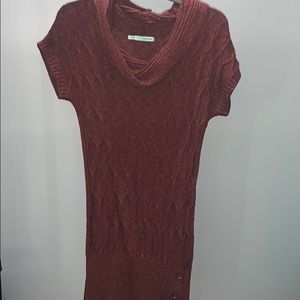 Maroon Sweater dress